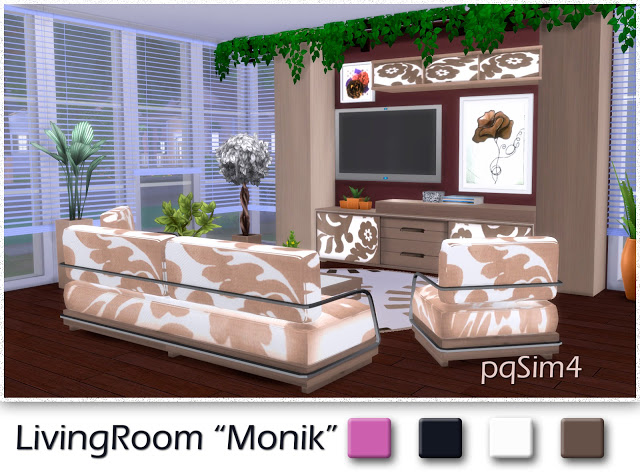 Sims 4 Monik living by Mary Jiménez at pqSims4