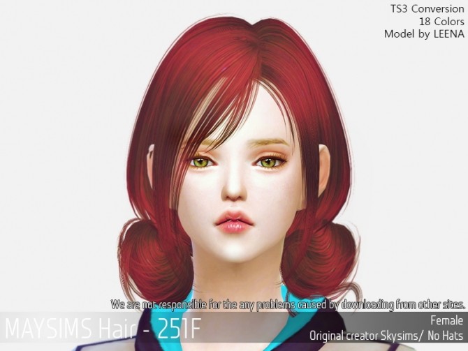 Sims 4 Hair 251F (Skysims) at May Sims