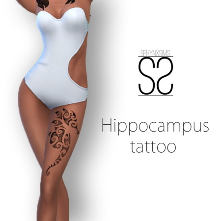 Hippocampus tattoo at SphynxSims