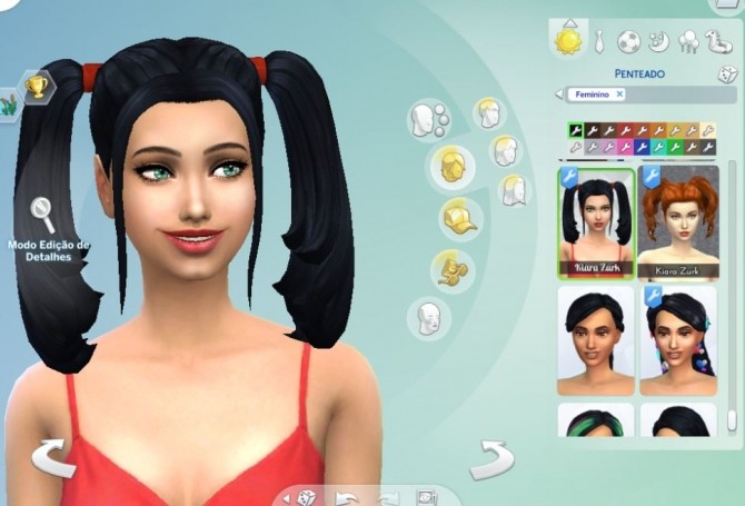 Sims 4 Harley Quinn Hair Version 2 at My Stuff