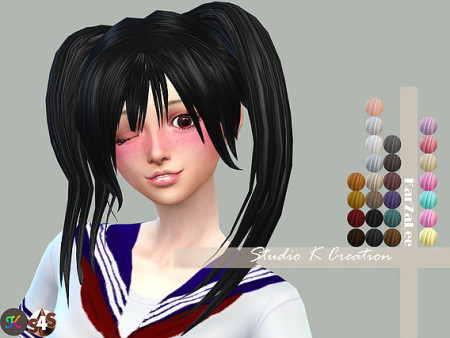 Sayaka Animate Hair 49 At Studio K-creation » Sims 4 Updates