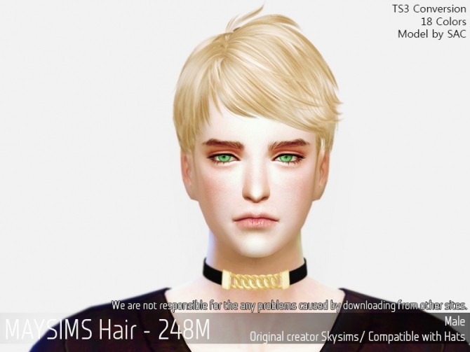 Sims 4 Hair 248M (Skysims) at May Sims