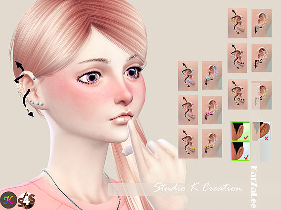 Sims 4 Arrow earrings at Studio K Creation