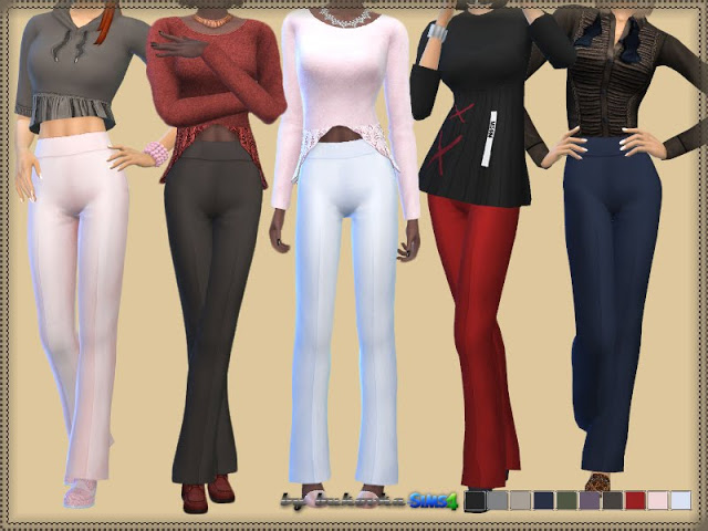 Sims 4 Wide Pants at Bukovka
