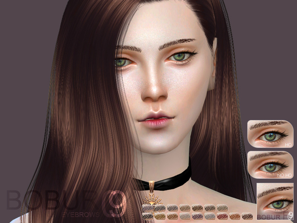Sims 4 Eyebrows F09 by Bobur3 at TSR