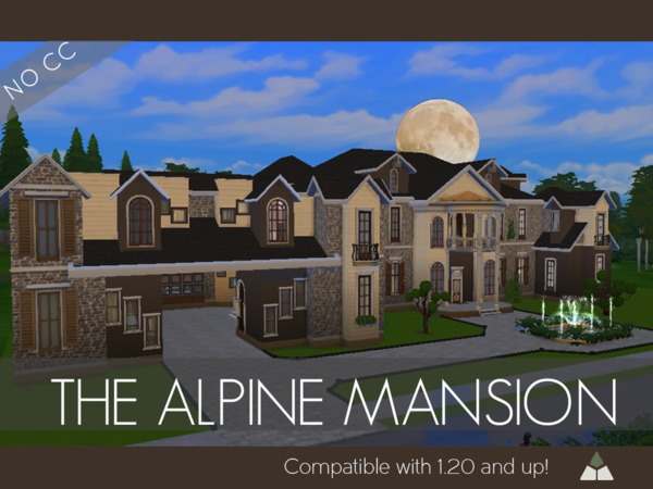 Sims 4 The Alpine Mansion by ProbNutt at TSR