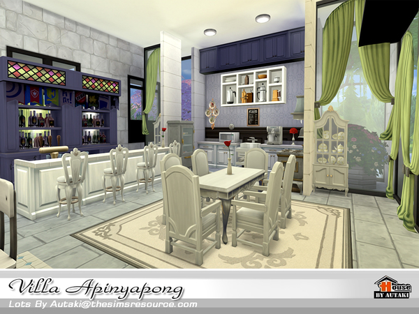 Sims 4 Villa Apinyapong by autaki at TSR