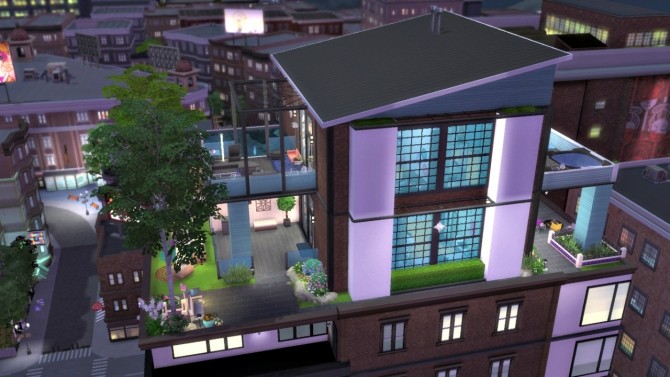 Sims 4 Modern Art Studio Penthouse at Simelicious