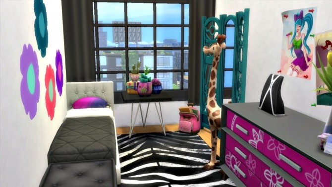 Sims 4 Modern Art Studio Penthouse at Simelicious