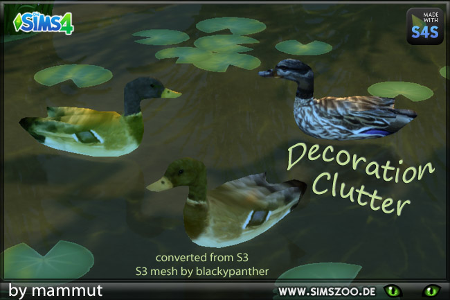 Sims 4 Duck conversion by Mammut at Blacky’s Sims Zoo