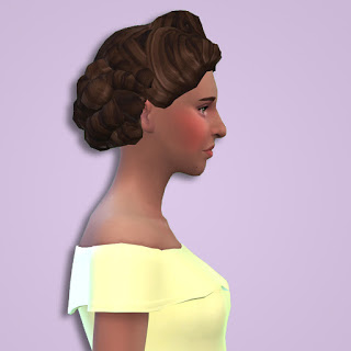 Sims 4 Sculpted Updo Conversion by Anni K at Historical Sims Life