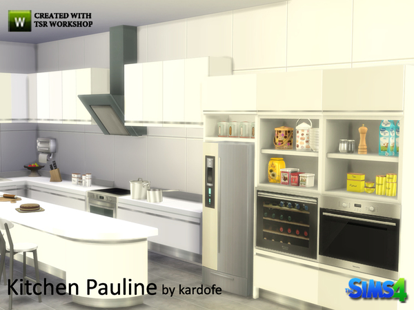 Sims 4 Pauline kitchen by kardofe at TSR