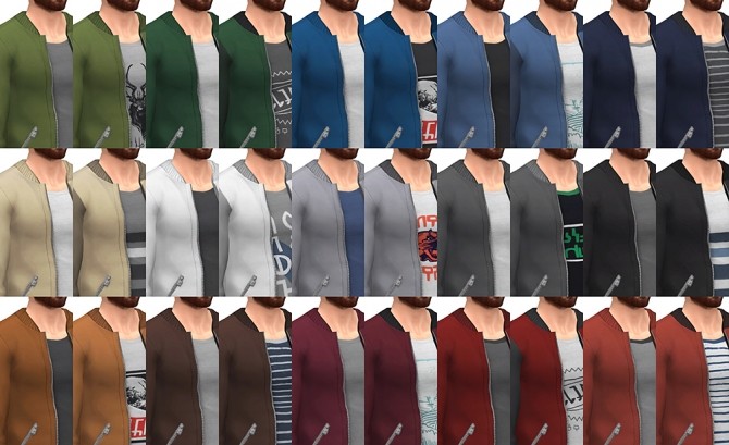 Sims 4 Bomber jacket by Rope at Simsontherope