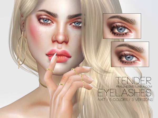 Sims 4 Tender Eyelashes N47 by Pralinesims at TSR