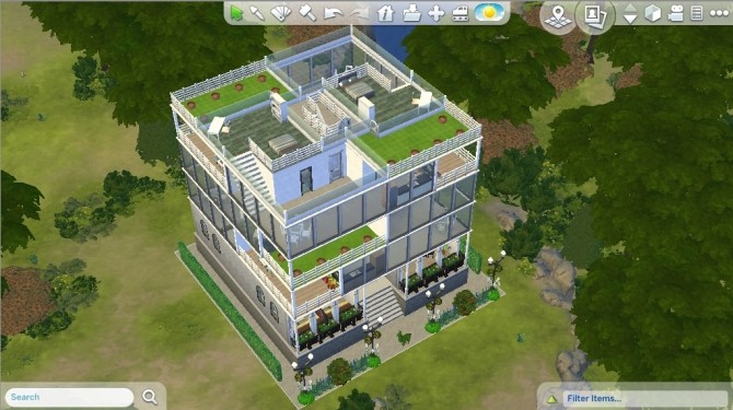 Sims 4 Cross view apt. No CC by whanghansong at Mod The Sims