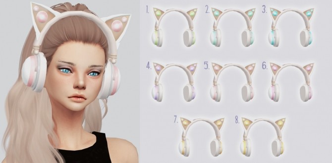 Sims 4 Limited Ariana Kitty Headphones at Kalewa a