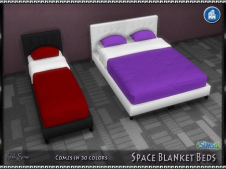 Space Blanket Beds at SrslySims