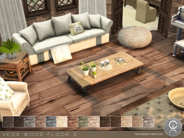 Sims 4 VEOX Wood Floor 3 by Pralinesims at TSR