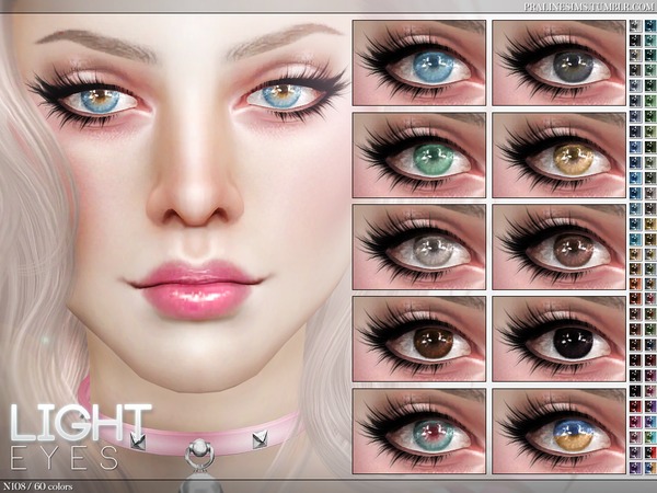Sims 4 Light Eyes N108 by Pralinesims at TSR