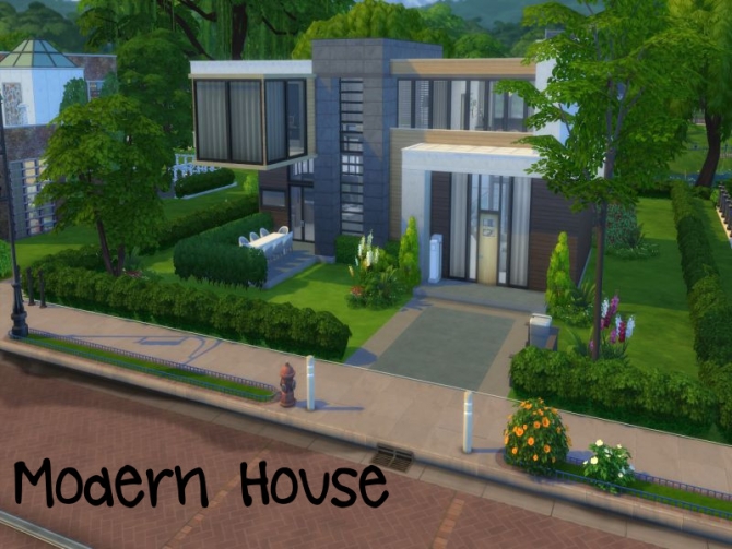 Modern House at ChiLLis Sims » Sims 4 Updates