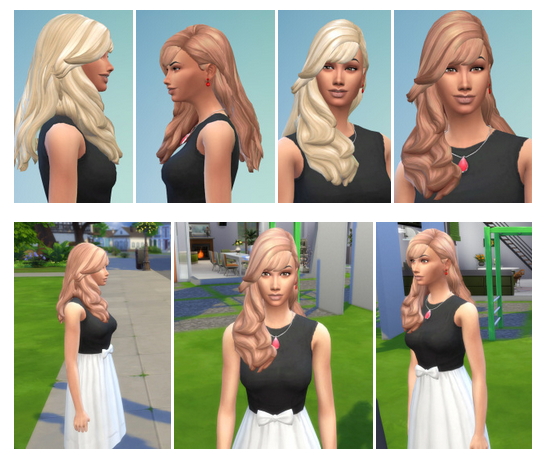 Sims 4 Romantic Curls with Bangs at Birksches Sims Blog