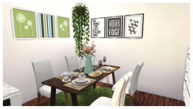 Sims 4 Green Kitchen at Dinha Gamer