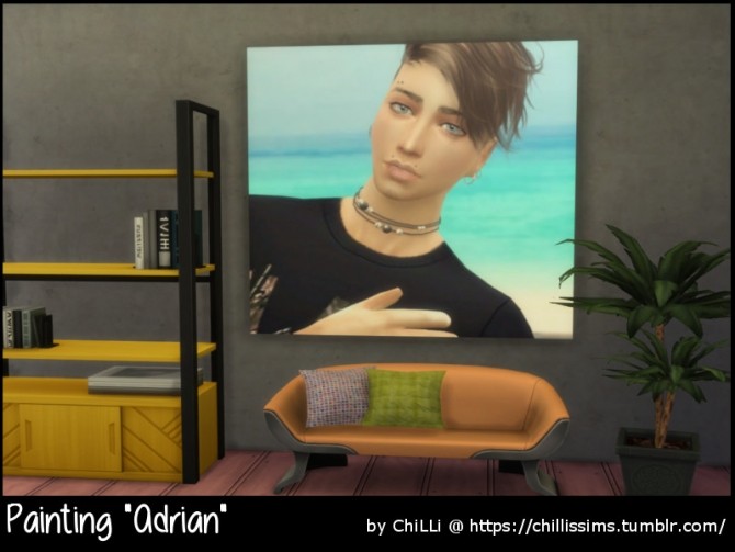 Sims 4 Adrian painting at ChiLLis Sims