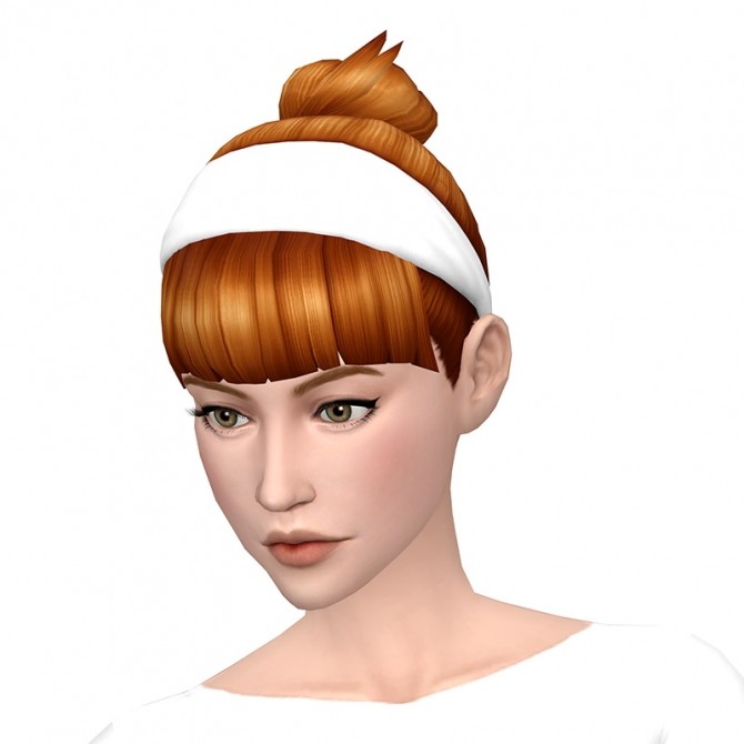 Sims 4 Deetrons Band Bun Bangs Hair Recolors at Deeliteful Simmer