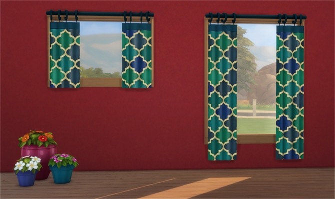 Sims 4 Simplistic Curtains Add ons at Veranka