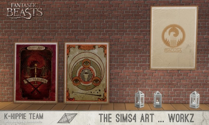 Sims 4 10 Fantastic Artworks and Where to Find Them set 1 at K hippie