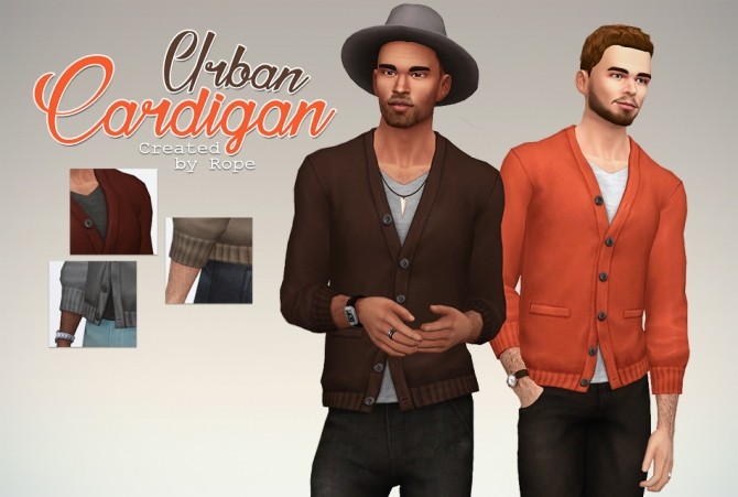 Sims 4 Urban Cardigan at Simsontherope