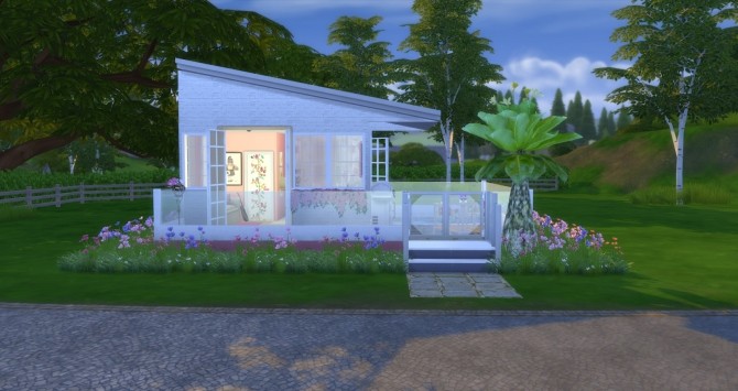 Sims 4 Girl Pink House 5x5 at Lily Sims