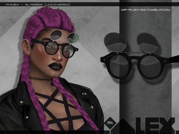 Sims 4 Phinex glasses by Mr.Alex at TSR
