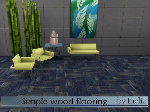 Sims 4 Simple wood flooring by Ineliz at TSR