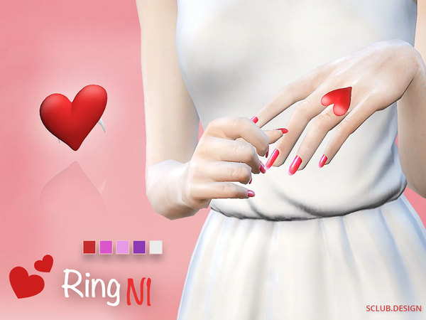 Sims 4 Heart Ring by S Club MK at TSR