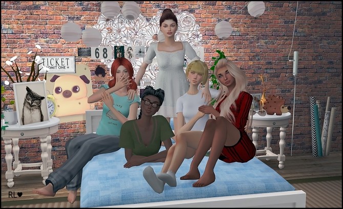 Sims 4 My best friends poses at Rethdis love