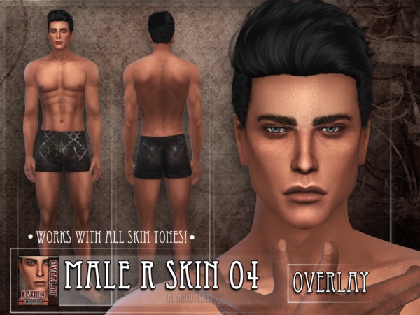 Sims 4 R skin 4 MALE Overlay by RemusSirion at TSR