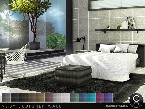 Sims 4 VEOX Designer Wall by Pralinesims at TSR