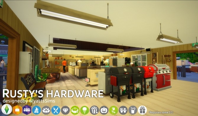 Sims 4 Rustys Hardware by WyattsSims at SimsWorkshop