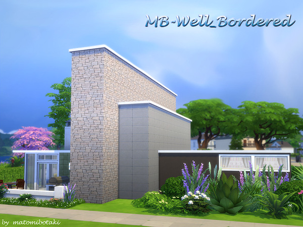 Sims 4 MB Well Bordered house by matomibotaki at TSR
