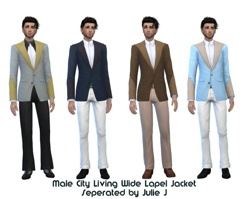 City Living Male Wide Lapel Jacket Seperated at Julietoon – Julie J ...
