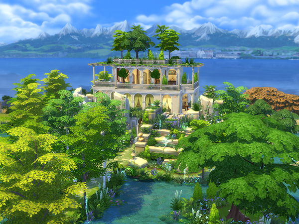 Sims 4 Gaias Nature Temple by popinette113 at TSR