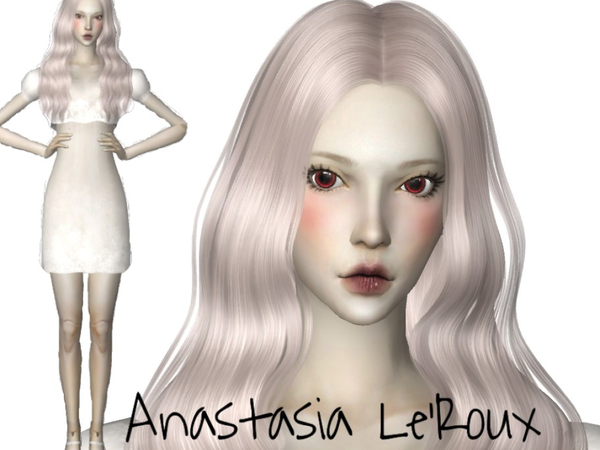 Sims 4 Anastasia LeRoux by Tea at TSR