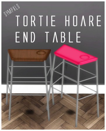 Tortie Hoare End Table by Sympxls at SimsWorkshop