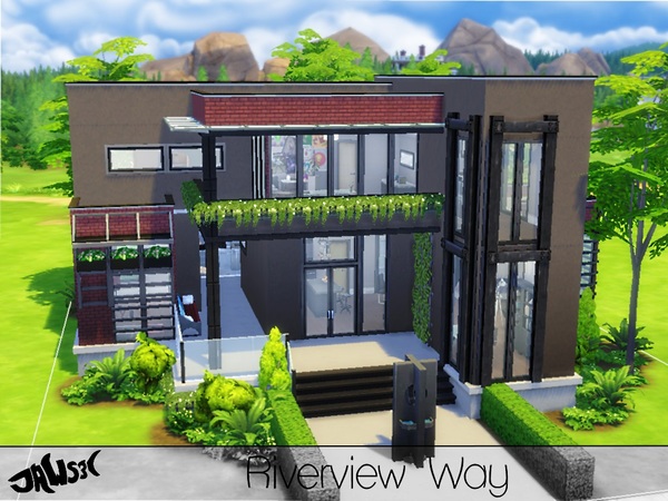 Sims 4 Riverview Way home by Jaws3 at TSR