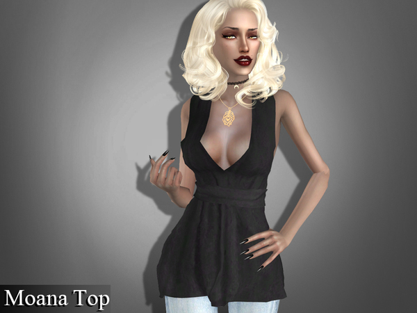 Sims 4 Moana Mini Dress And Top by Genius666 at TSR