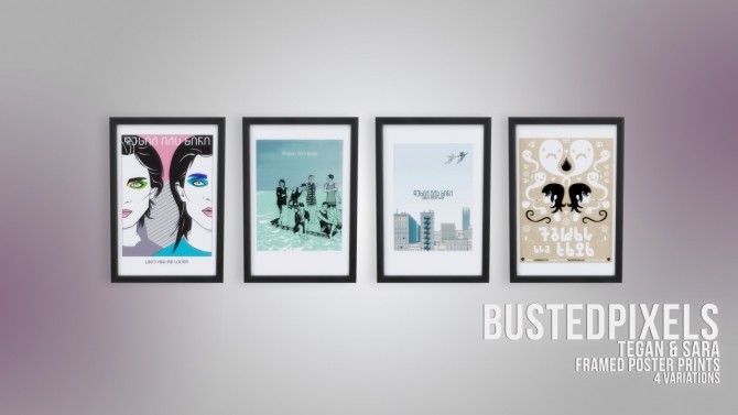Sims 4 Tegan & Sara Framed Poster Prints at Busted Pixels