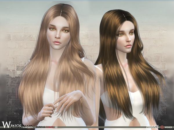 Sims 4 ELEV112 F hair by WingsSims at TSR