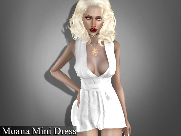 Sims 4 Moana Mini Dress And Top by Genius666 at TSR