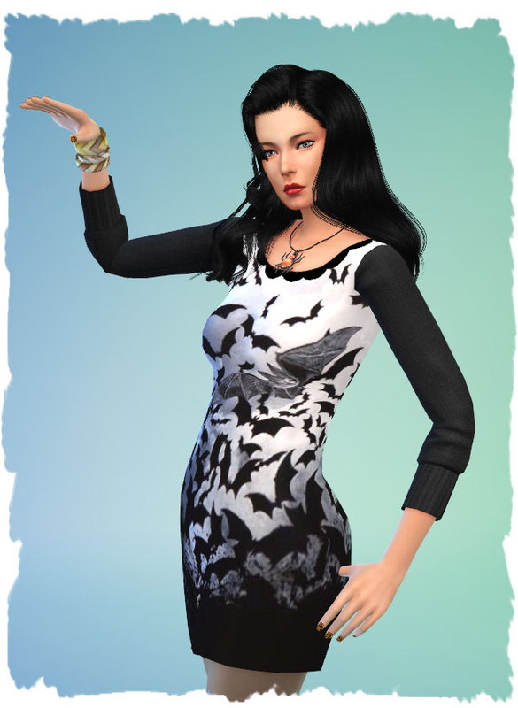 Sims 4 3 Halloween dresses by Chalipo at All 4 Sims